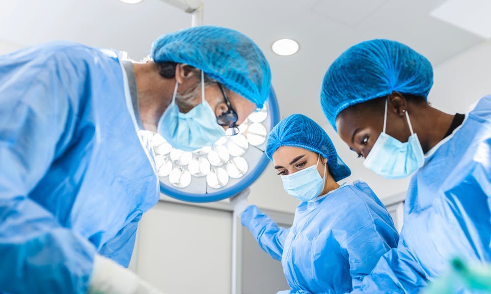 surgical team members in a surgery