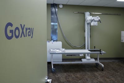 X-ray room of Henry Ford-GoHealth Urgent Care in West Bloomfield