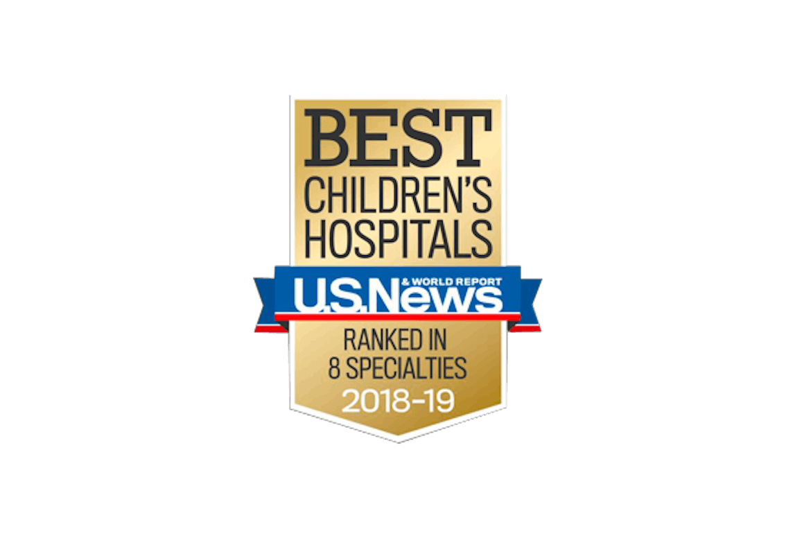 Best Children's Hospital award from US News