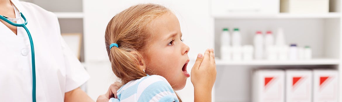 A child coughing