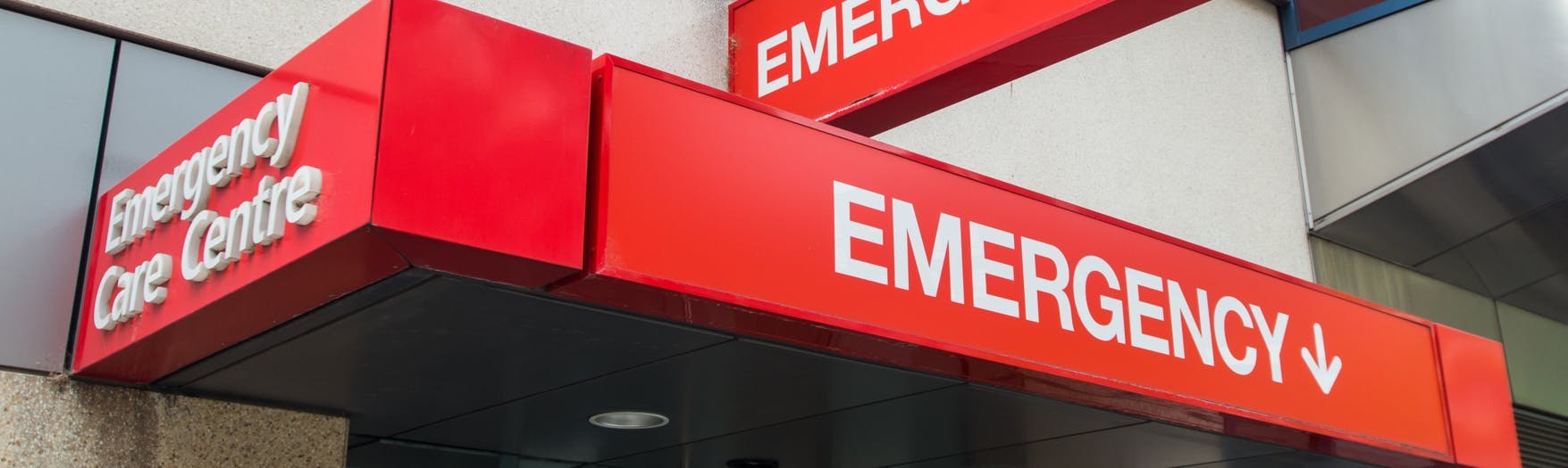 Emergency Care Center Signage 