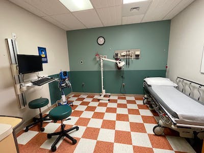 Exam room at Henry Ford-GoHealth Urgent Care in Chesterfield, MI